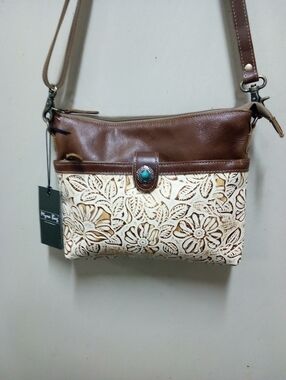 NWT Myra Bag Co Genuine Tooled Leather Purse